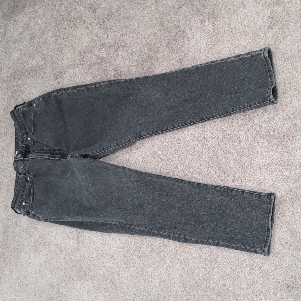 Madewell Curvy Perfect Vintage Jeans Black Grey Size 30 99% Cotton